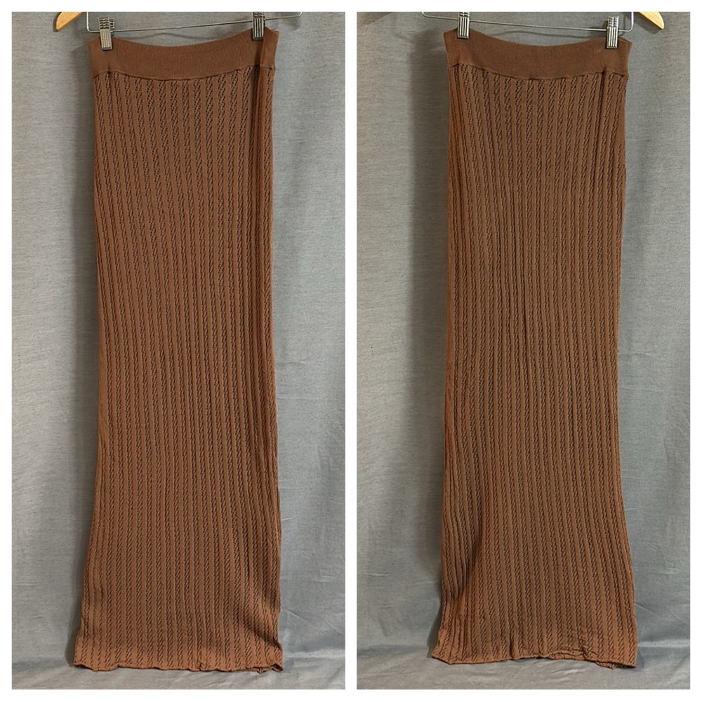 ALC Brown Knit Boho Skirt size XS